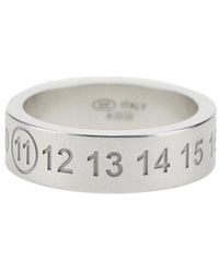 Maison Margiela - Engraved Numeric Logo Ring - Lyst
