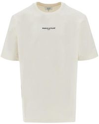 Maison Kitsuné - 'Maison Kitsuné Paris' Embroidery T-Shirt - Lyst