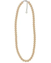 Emporio Armani - Resin Pearls Necklace - Lyst