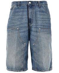 Carhartt - 'Aden' Double Knee Denim Shorts - Lyst