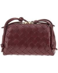 Bottega Veneta - Intrecciato Leather Pouch On Strap - Lyst