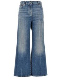 Valentino - Vgold Details Flared Jeans - Lyst