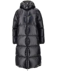 Moncler - 'Harfang' Long Down Jacket - Lyst