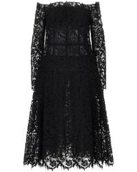 Fendi - Macramè Lace Midi Dress - Lyst