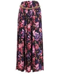 Balenciaga - 'Ai Bouquet' Satin Long Skirt - Lyst