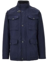 Fay - Cotton-Blend Padded Field Jacket - Lyst