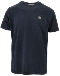 Stone Island - Compass Rose Logo Patch T-Shirt - Lyst