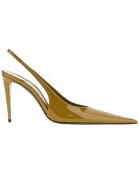 Saint Laurent - 'Guermantes' Patent Leather Slingback Pumps - Lyst