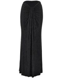 VENUJA - Crystal-Embellished Jersey Maxi Skirt - Lyst