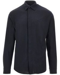 Emporio Armani - Wool Jersey Shirt - Lyst