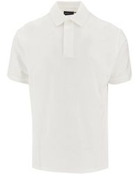 Emporio Armani - Eagle Embroidery Jersey Polo Shirt - Lyst