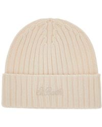 Mc2 Saint Barth - Logo Embroidery Wool-Blend Beanie Hat - Lyst