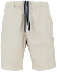 Aspesi - Cotton Micro Twill Shorts - Lyst