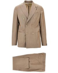 Santaniello - Light Wool Double-Breasted Tailored Suit - Lyst