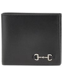 Gucci - Leather Wallet With Horsebit Detail - Lyst