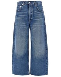 Citizens of Humanity - Ayla Raw Hem Crop Jeans - Lyst