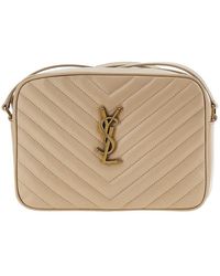 Saint Laurent - Quilted Leather 'Lou' Crossbody Bag - Lyst