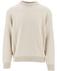 Jacquemus - Merino Wool Sweater With Logo Intarsia - Lyst