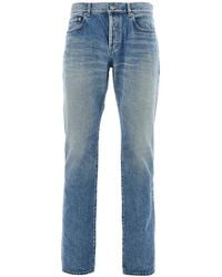 Saint Laurent - Low-Rise Slim Fit Jeans - Lyst