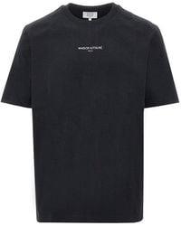 Maison Kitsuné - 'Maison Kitsuné Paris' Embroidery T-Shirt - Lyst