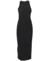 Pinko - Midi Dress With Strass-Embellished Neckline - Lyst