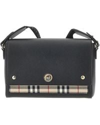 Burberry - 'Note' Leather Shoulder Bag - Lyst
