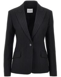 ANDAMANE - 'Bianca' Jacket With Pin-Striped Motif - Lyst