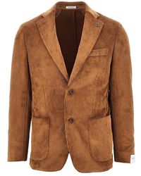 BRERAS Milano - 'Venezia' Corduroy Single-Breasted Jacket - Lyst