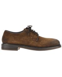 JUAN LACARCEL BY CALCE - Suede Leather Lace-Up Shoes - Lyst