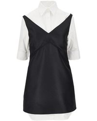 Balenciaga - Hybrid Chemisier Mini Dress - Lyst