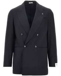 BRERAS Milano - 'Arezzo' Wool Double-Breasted Jacket - Lyst