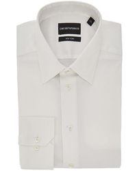 Emporio Armani - 'New York' Stretch Satin Shirt 15 - Lyst