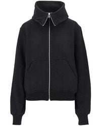 7 For All Mankind - High-Neck Full-Zip Sweatshirt - Lyst