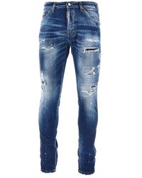 DSquared² - Stretch Denim Teddy Jeans - Lyst