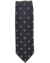 Saint Laurent - Silk Jacquard Necktie - Lyst