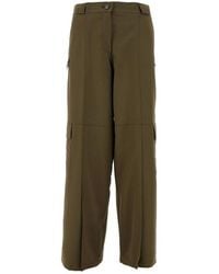 Pinko - Wide Leg Cargo Pants - Lyst