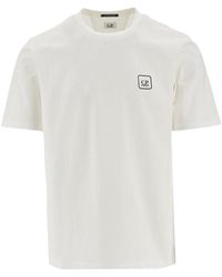 C.P. Company - T-Shirt Con Stampa Logo Grafica Uomo - Lyst