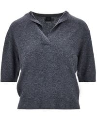 Pinko - Cashmere And Wool Knitted Top - Lyst