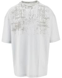 Maison Margiela - Logo Print Oversized T-Shirt - Lyst