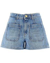 The Seafarer - 'Janet' Denim Shorts - Lyst