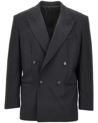 MARSĒM - Wool-Blend Double-Breasted Jacket - Lyst