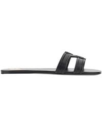 Saint Laurent - 'Mabrouka' Leather Sandals - Lyst
