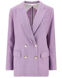 VI TO VI - 'Move' Silk Bourette Jacket - Lyst