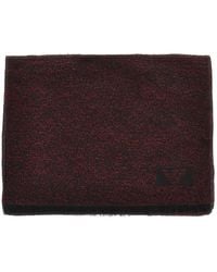 Emporio Armani - Bouclé Wool Blend Scarf - Lyst