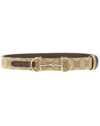 Gucci - Reversible Belt With Horsebit Buckle - Lyst