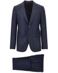 Emporio Armani - Jacquard Wool M Line Suit - Lyst