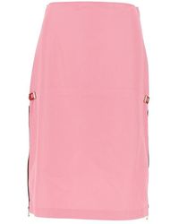 Fendi - Technical Viscose Midi Skirt - Lyst