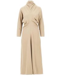 TOTEME - Slouch Waist Dress With Scarf Detail - Lyst