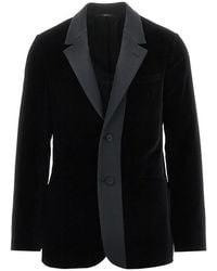Fendi - Single-Breasted Velvet Jacket - Lyst