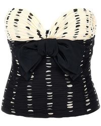 Valentino - Plusdepois Print Chiffon Top - Lyst